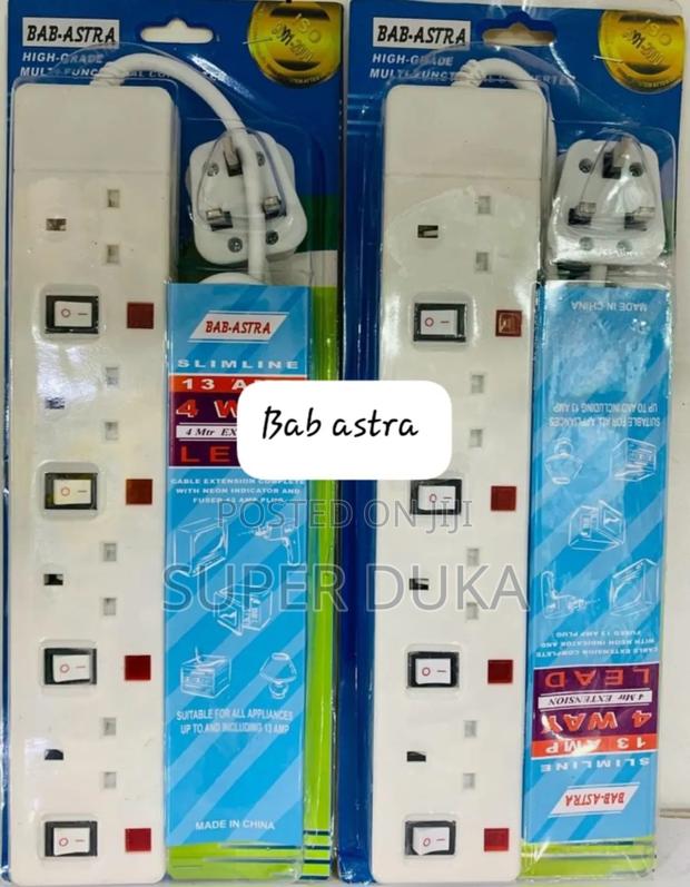 Extension Socket 4 Way 13 Amp Fused Bab Astra