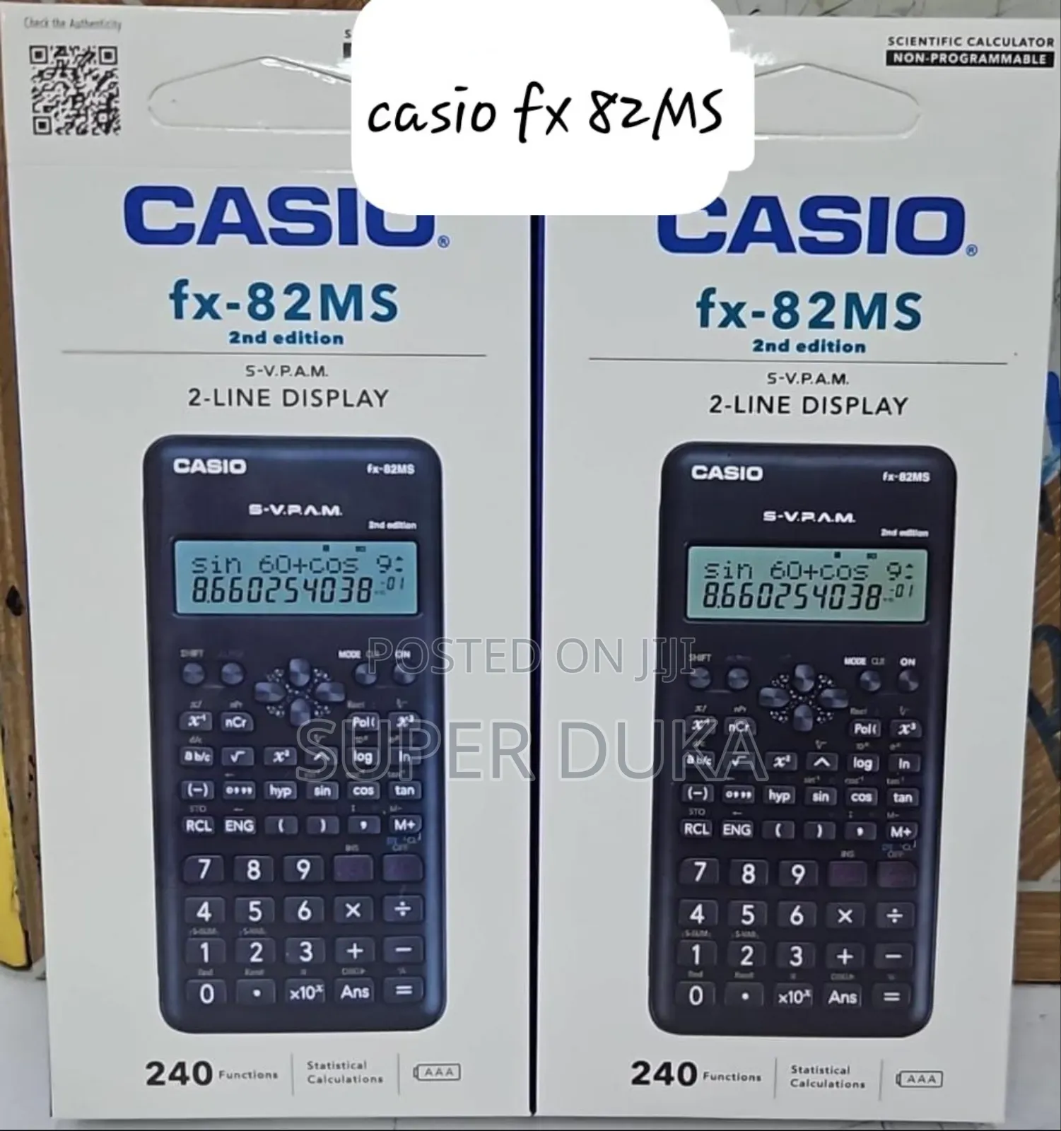 Scientific Calculator.Casio 2nd Edition FX-82MS.Approved