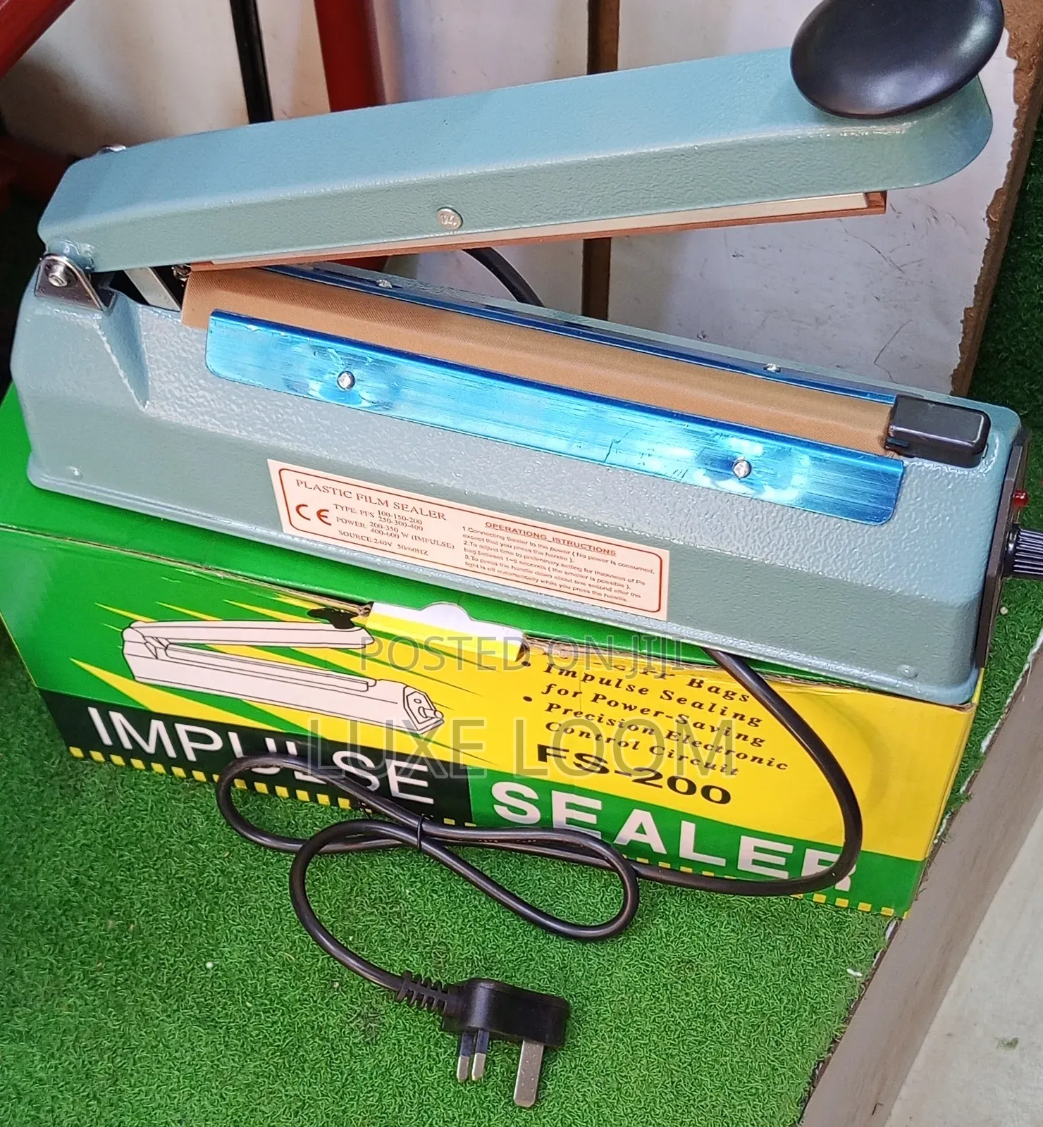 Impulse Sealer 200mm Metal