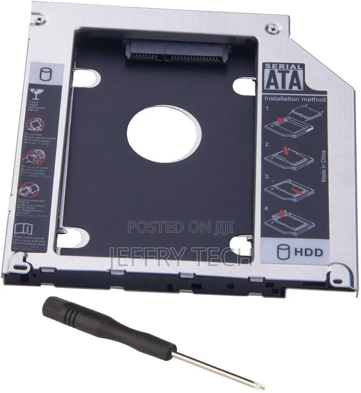Hard Drive Caddy 9.5mm 2nd HDD Caddy Tray Adapter SSD Enclos