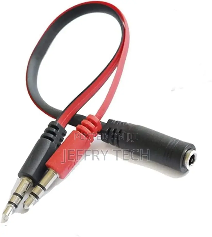 Zonic Audio Cable 3.5mm Female to Dual 3.5mm Tter Aux Male H