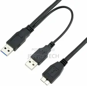 Hard Disk Cable 2x1 USB 3.0 DUAL Power Y Shape 2 Type a To