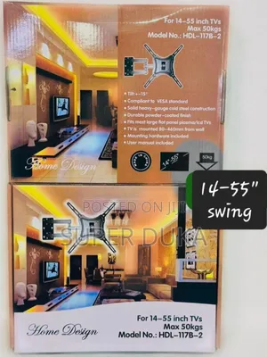 TV Wall Mount.14-55" Rotating 117B Full Swivel Wall Bracket