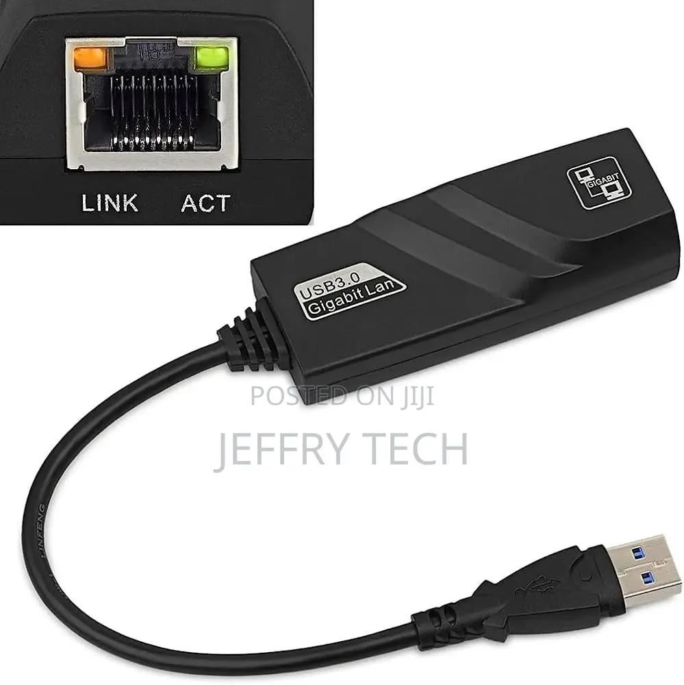 Zonic Z1093 Ethernet Adapter Portable Usb 3.0 to Rj45 10/10