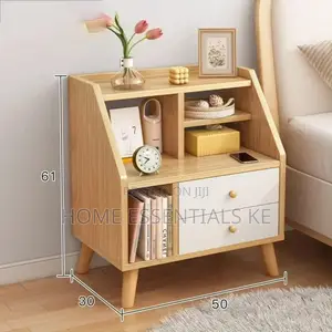 Bedside Table With Compartments and Two Drawers