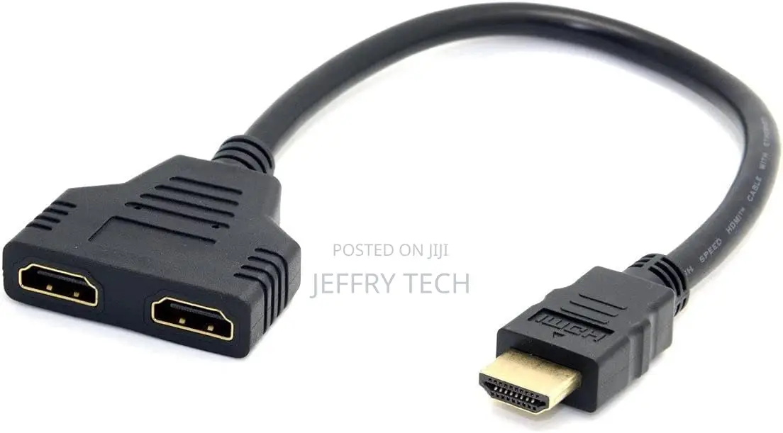 Zonic 30cm HDMI Splitter Adapter Cable 1 in 2 Out HDMI Male