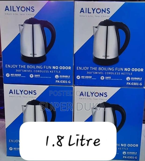 Kettle 1.8 L Ailyons Water Heater Stainless Steel