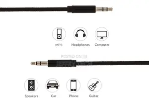 Zonic Audio Cable 3.5mm Stereo PC Speaker 1.5M - Black