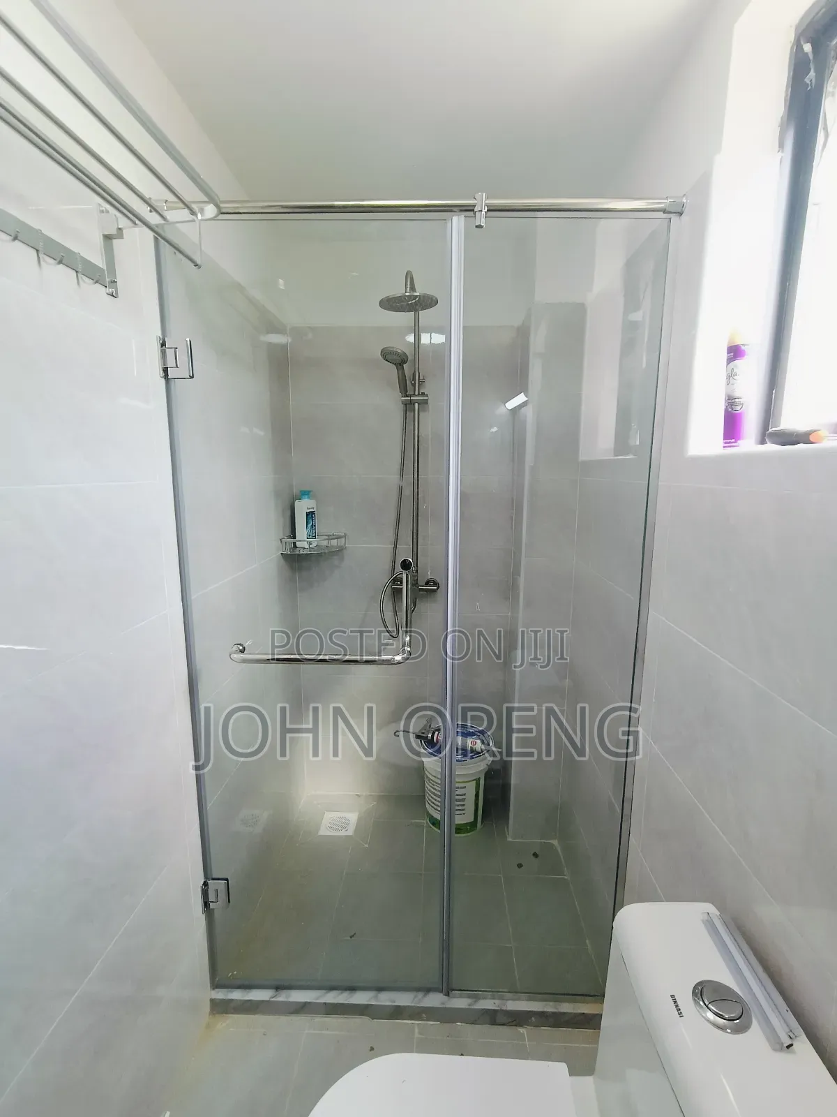 Straight Frameless Shower Cubicle Sliding Door