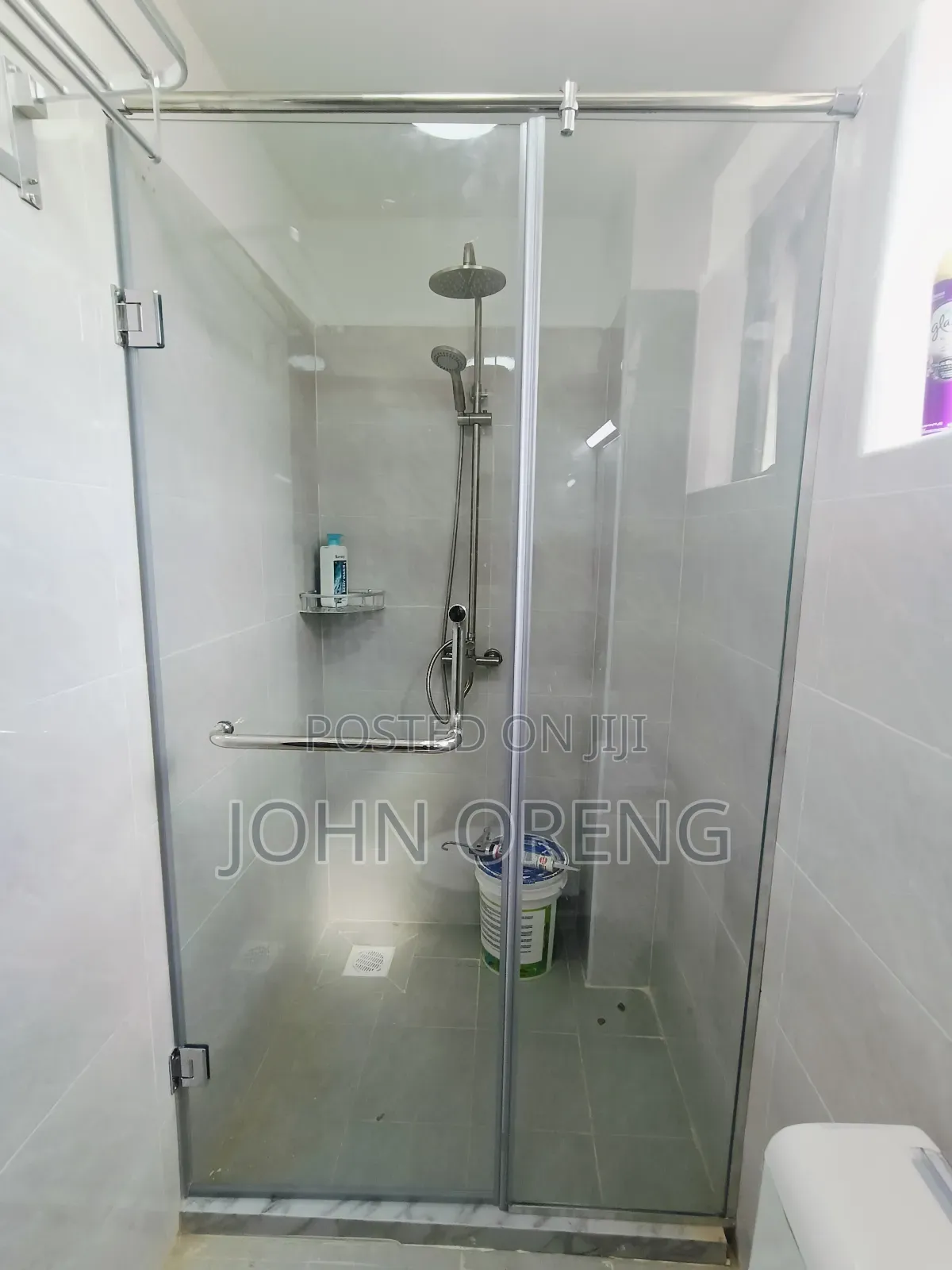 Straight Frameless Shower Cubicle Sliding Door