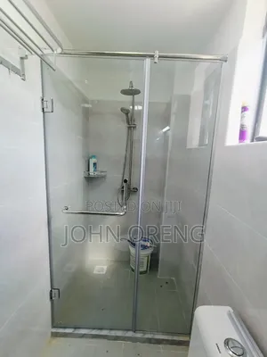 Straight Frameless Shower Cubicle Sliding Door