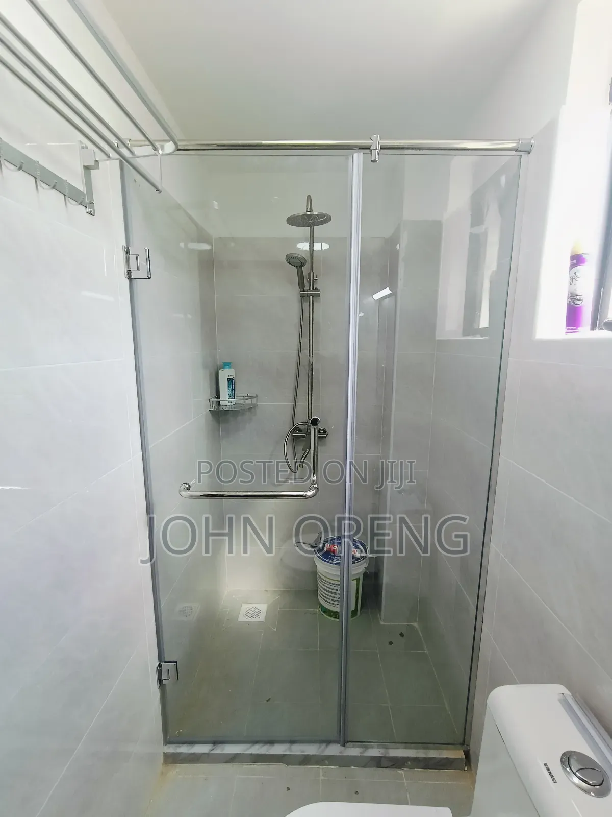 Straight Frameless Shower Cubicle Sliding Door