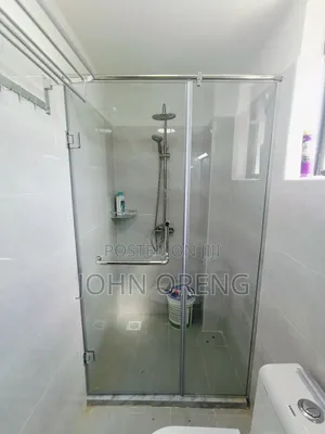 Straight Frameless Shower Cubicle Sliding Door