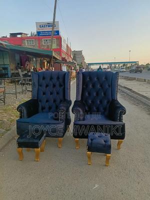 Pedicure Seats, Black With 2 Pedicure Stools - thumbnail 2
