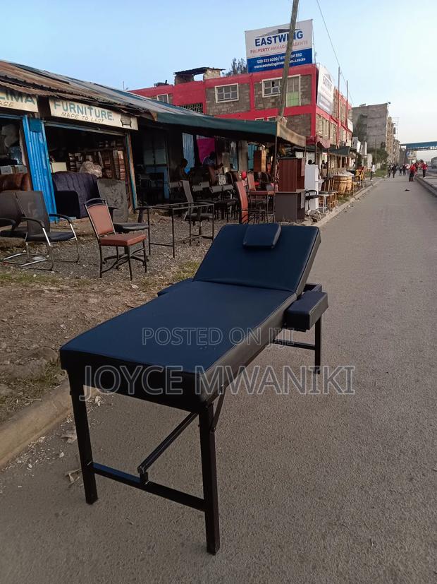 Massage Bed Black With Armrest - thumbnail 2