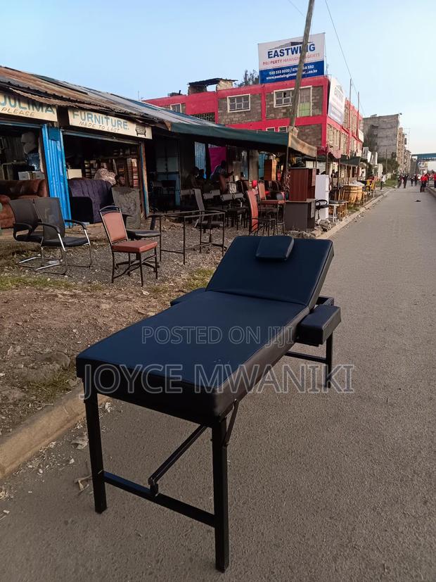 Massage Bed Black With Armrest - thumbnail 3