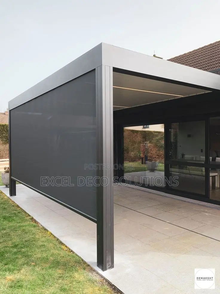 Modern Motorized Balcony Roller Blinds