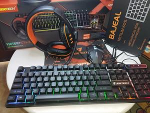 Backlit Keyboard RGB Mouse Headset Mouse Pad 4 in 1 Game Kit - main view