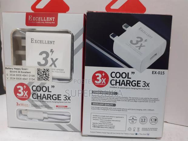 Excellent Micro USB 3X Fast Charger Adapter + Cable - main view