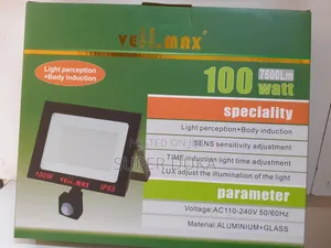 100W Vellmax AC Floodlight.Motion Sensor Light