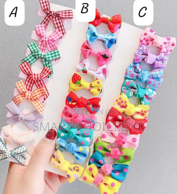 Kids Cute Hair Clips 5 Pairs Per Set