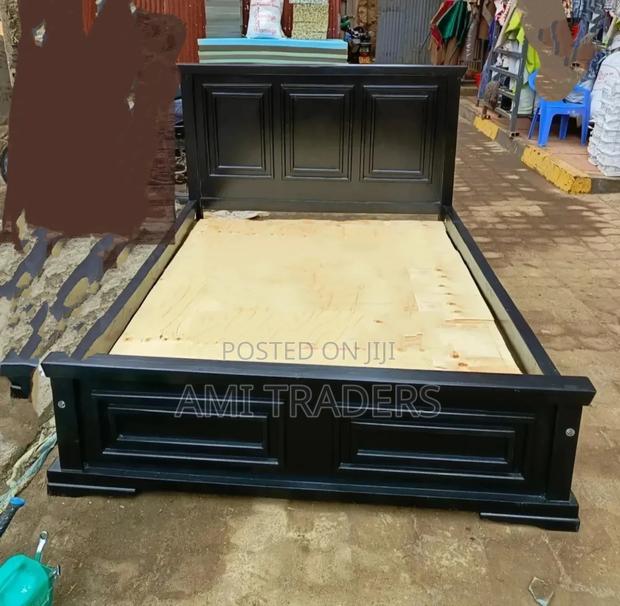 Beds - 5*6 Black Designer Bed - main view