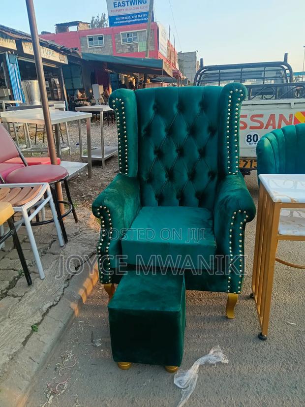 Green Pedicure Seat And A Stool - thumbnail 2