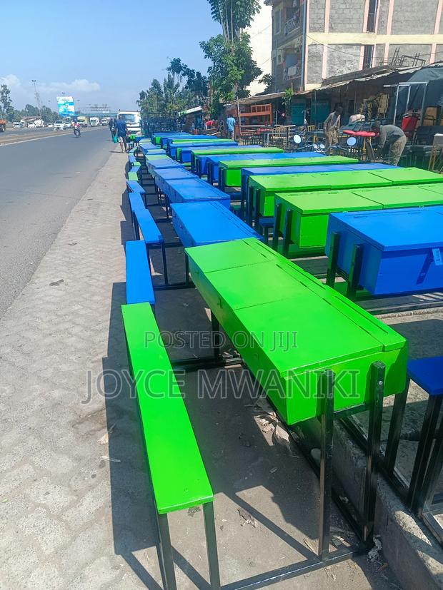 School Desks, 3 Seater, Different Colours  - thumbnail 4