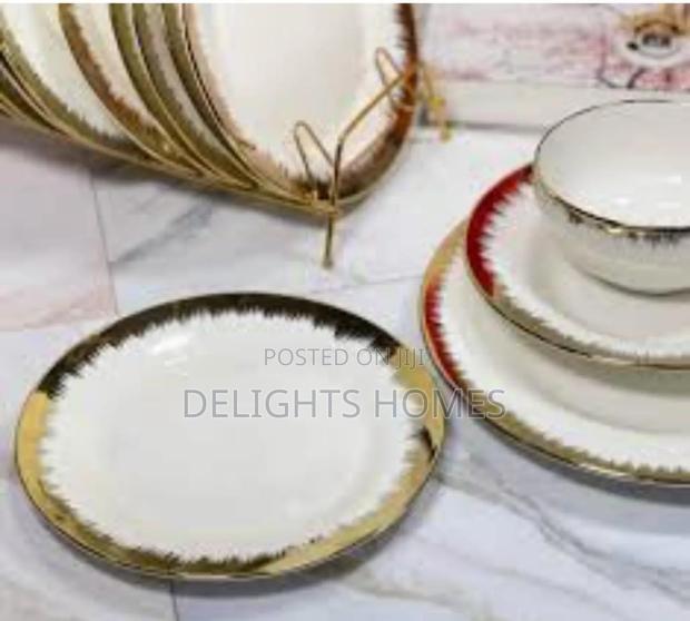 24pc Cupless Porcelain Dinner - main view