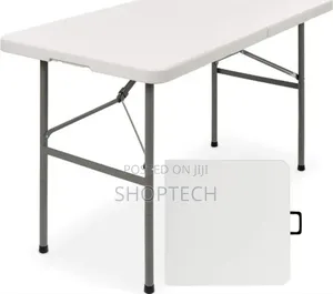 Strong Foldable Table in Plastic Length 1.2M