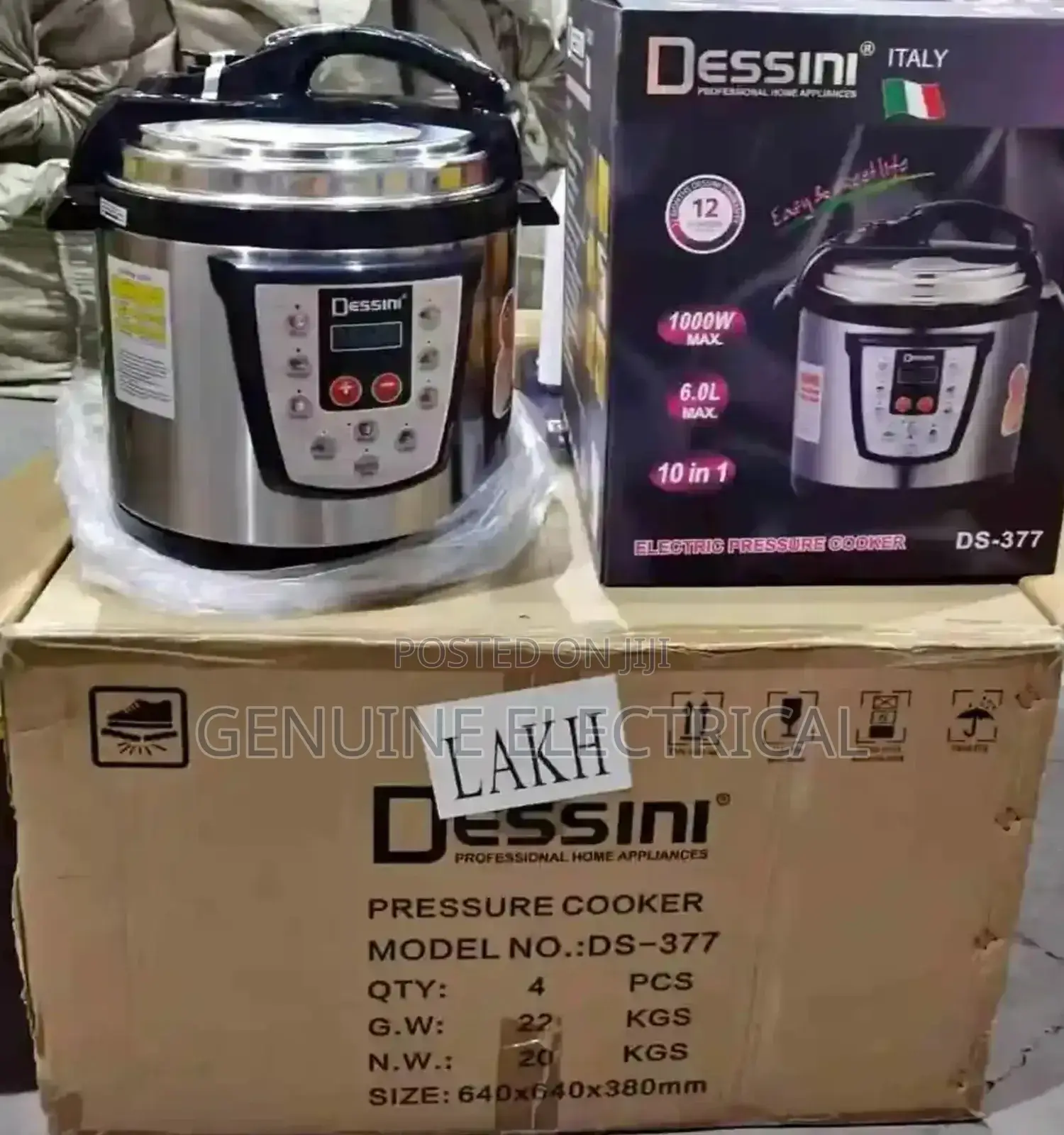 New Dessini 6litres Electric Pressure Cooker
