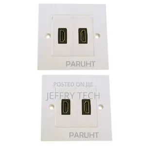 PARUHT Dual HDMI Wall Socket Face Plate Multimedia Cable Ada