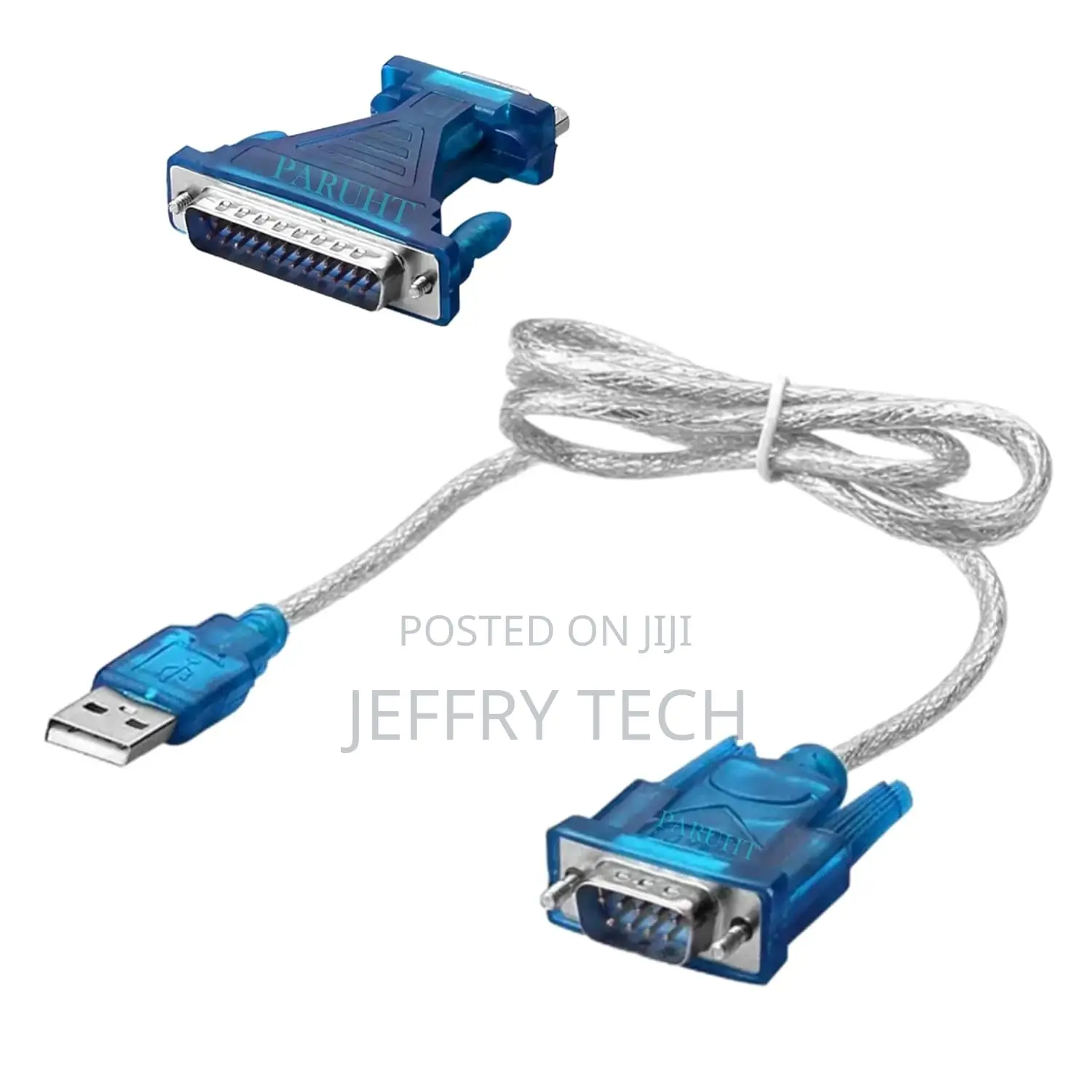 USB to RS-232, DB9 and DB25 Serial Adapter Cable With 9-Pin