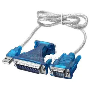 USB to RS-232, DB9 and DB25 Serial Adapter Cable With 9-Pin