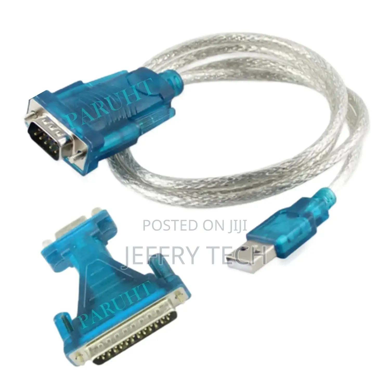USB to RS-232, DB9 and DB25 Serial Adapter Cable With 9-Pin