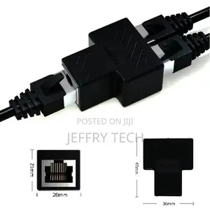 RJ45 LAN Coupler Adapter Splitter 1 to 2 Female 8P8C