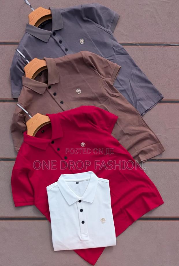Patterned Polos, Sizes M-2xl - thumbnail 2