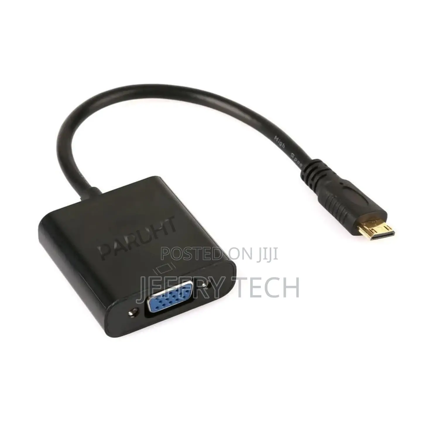 PARUHT Mini HDMI Male to VGA Adapter Female Adapter, Black P