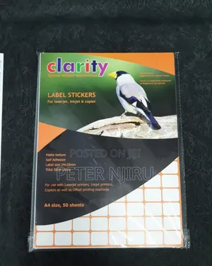 Clarity Label Sticker