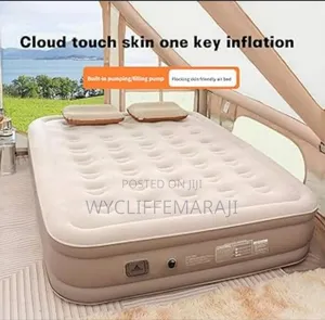 Self Inflatable Bed With 2 Pillows Size 190x100x40cm