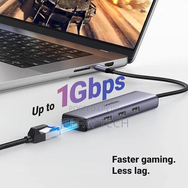 UGREEN 6-in-1 USB-C Multi-Function Hub – CM512 (UG-15– Gray - thumbnail 3