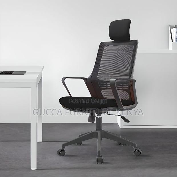 Office Chairs: Ergonomic Mesh Upholstered Home Office Seat - main view