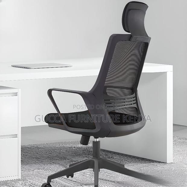 Office Chairs: Ergonomic Mesh Upholstered Home Office Seat - thumbnail 5