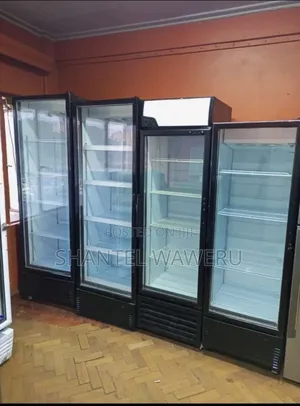 Black and White Display Refrigerator