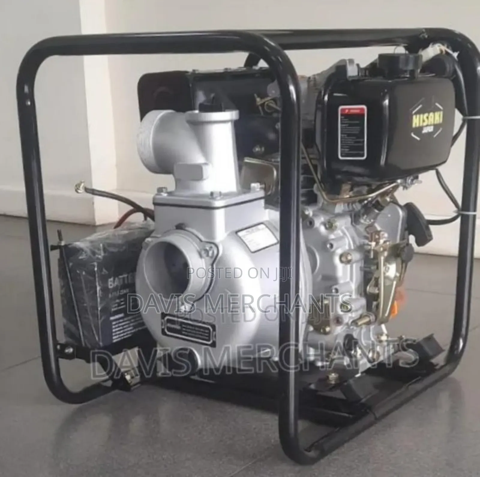 Hisaki Diesel Water Pump 3" 10HP Engine WITH BATTERY