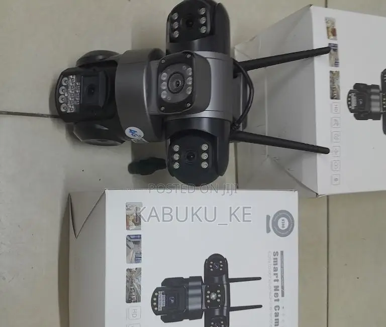 4G Simcard Triple Lens Wireless Dome PTZ Camera 3 Lenses