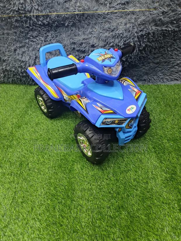Toddler Quad Ride-on Push Car - Blue - main view