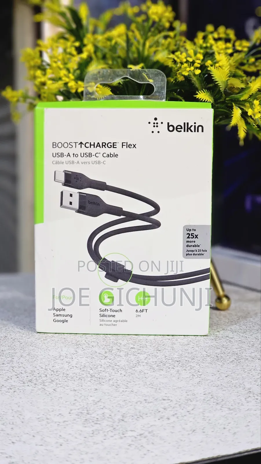 Boostcharge Pro Flex USB-A to USB-C Cable 15W
