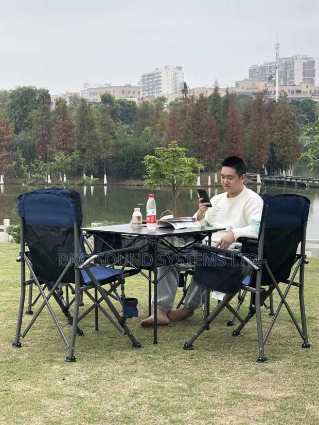 4pcs Quality Camping Seats, 1pc Table Set / Outdoor Activity - thumbnail 3