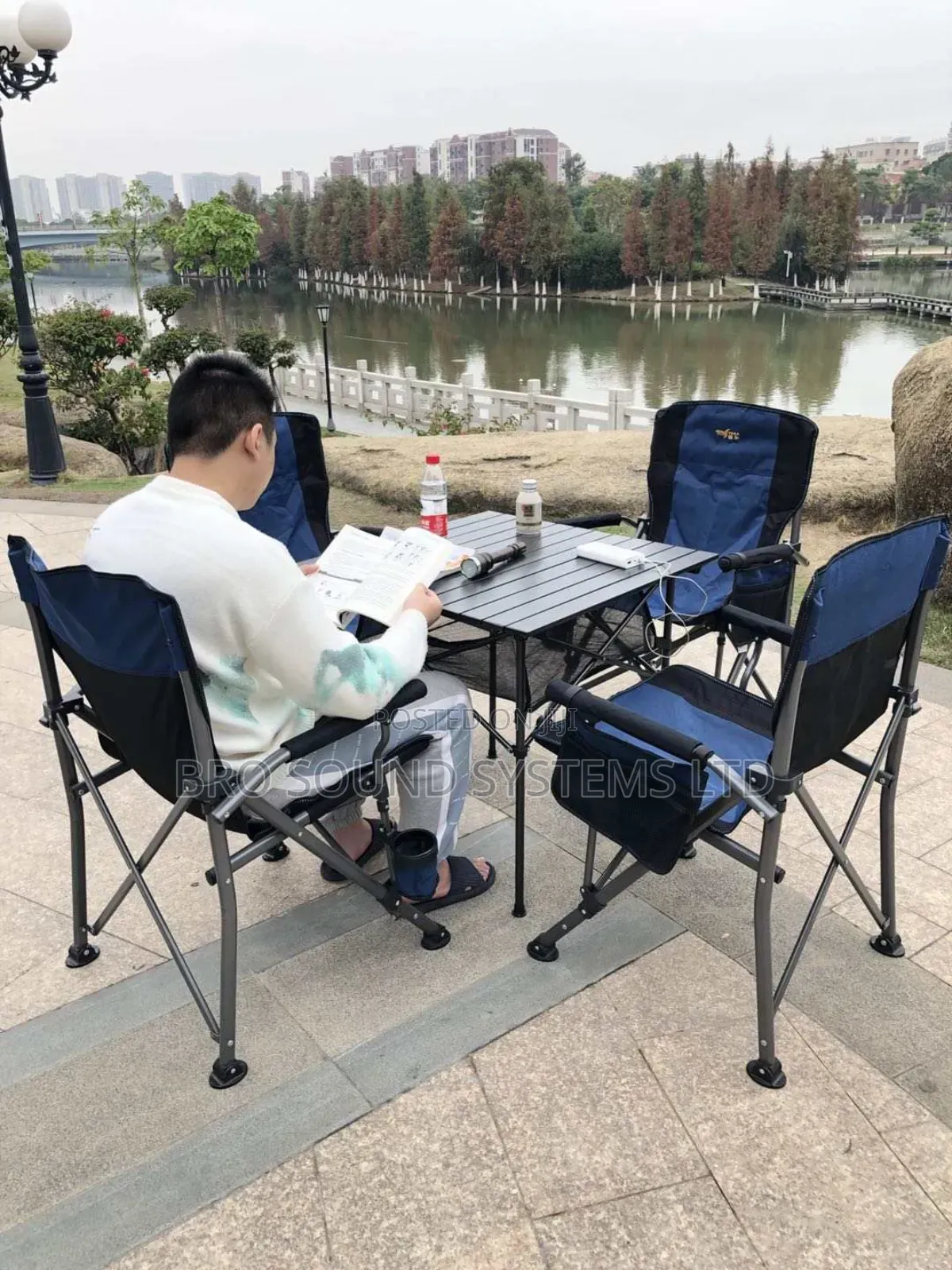 4pcs Quality Camping Seats, 1pc Table Set / Outdoor Activity